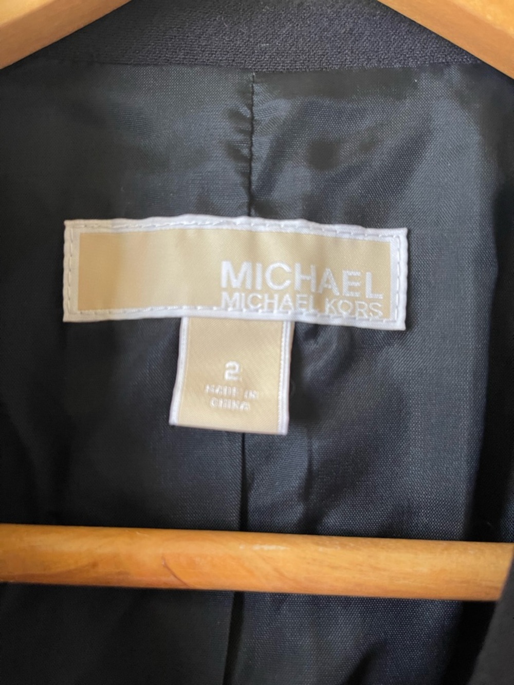 Michael Kors Collection Blazer Size 2 Black Check Mixed Media Jacket RARE Sample - Picture 3 of 6
